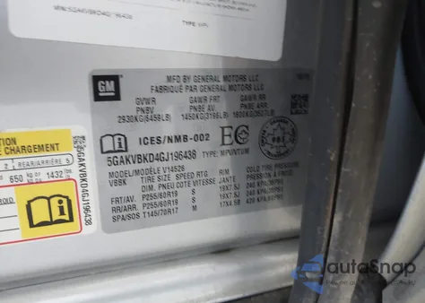 2016 Buick Enclave Leather z USA, uszkodzony, nr VIN 5GAKVBKD4GJ196438